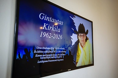Kaune atsisveikinama su Gintautu Kirkila-Klarku / Teodoro Biliūno / BNS nuotr.