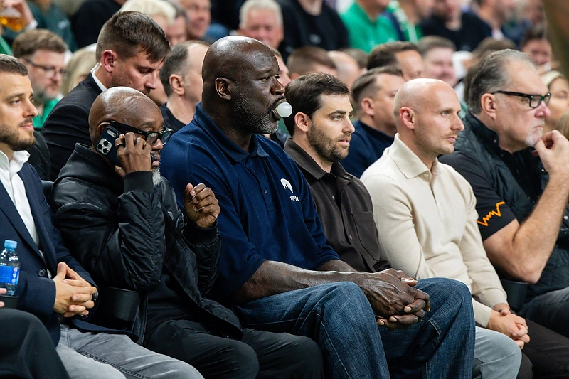 Shaquille'as O'Nealas Kauno „Žalgirio“ arenoje / Teodoro Biliūno / BNS nuotr.