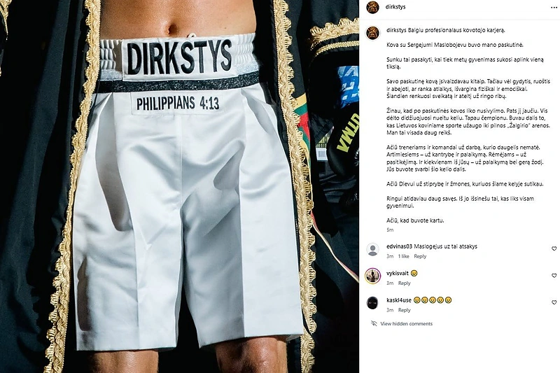 Dominyko Dirksčio žinia / Vilius Malyška nuotr.