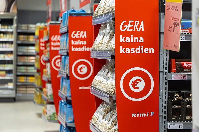 Gera kaina turi būti matoma: „Rimi“ pakeitė kainų žymėjimą ir fiksuoja 13,7 proc. augimą / „Rimi“ nuotr.