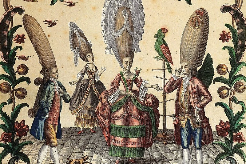 „Kvailybės triumfas“, Paulio-André Basset graviūra iš 1773-iųjų almanacho / Vida Press nuotrauka