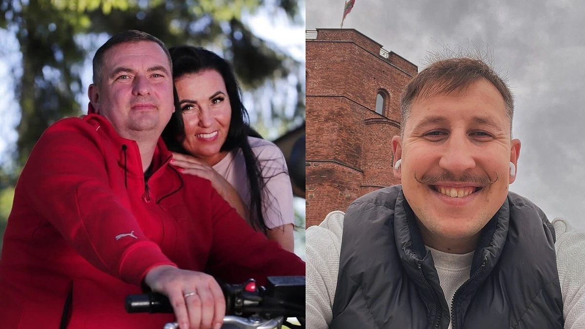 Edvardas Šmukšta and Tomas Bagdonavičius with his wife Audrone / Photo from personal album.