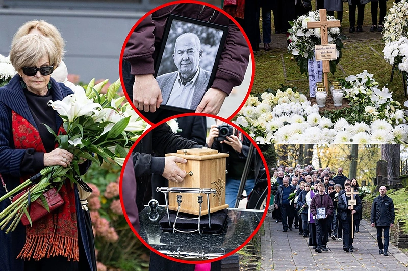 Į paskutiniąją kelionę išlydimas Henrikas Vaitiekūnas / Pauliaus Peleckio / BNS nuotr.