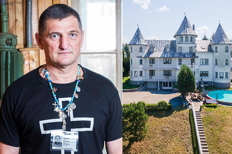 Henrikas Daktaras ir jo pilis / Luko Balandžio ir soc.tinklų nuotr.