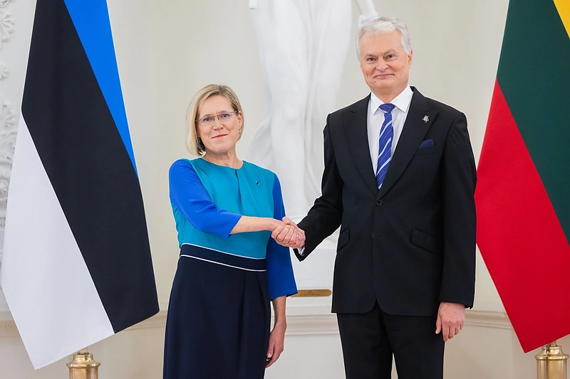 Prezidentas susitiko su Estijos Prezidente Ülle Madise / Patricija Adamovič / BNS nuotr.