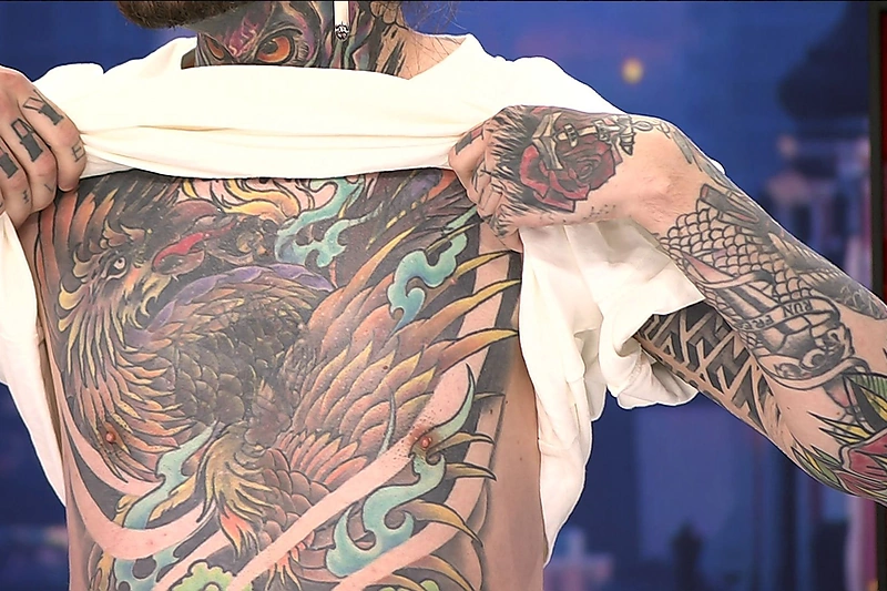 Tatuiruočių mėgėjai laidoje „Už ar prieš?“ / LNK nuotr.