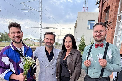 Grupės „Lietuvaičiai“ klipo „Laukiu“ filmavimas / Asmeninio archyvo nuotr.
