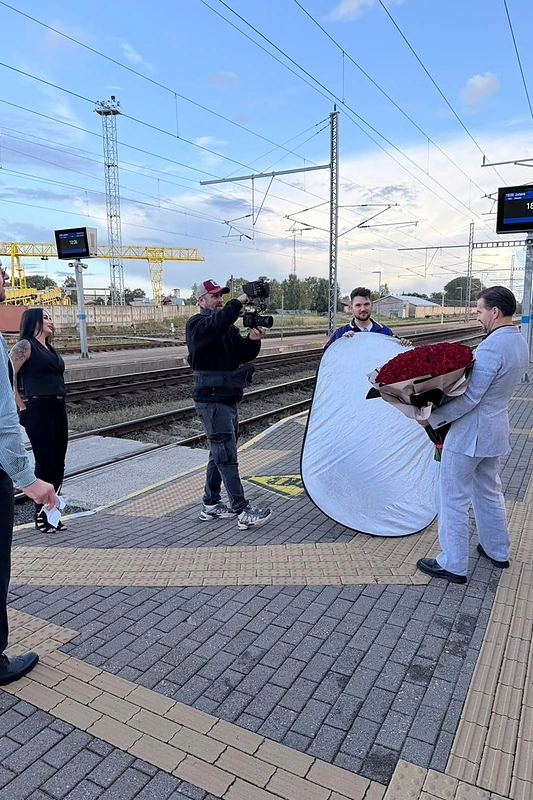 Grupės „Lietuvaičiai“ klipo „Laukiu“ filmavimas / Asmeninio archyvo nuotr.