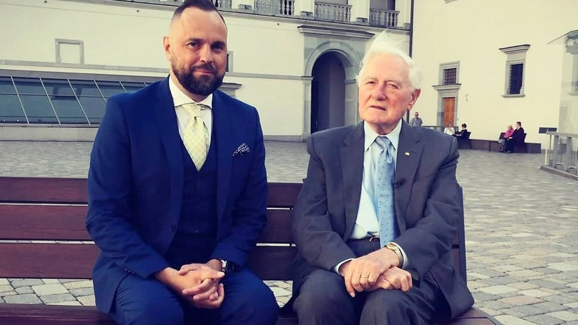 Jogaila Morkūnas ir Valdas Adamkus / Asmeninio albumo nuotrauka